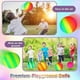 thumbnail image 3 of 20 Pcs Playground Balls 6 Inches Dodgeball Kick Balls For Kids Adults Colorful, 3 of 5