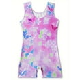 thumbnail image 3 of WIBACKER Butterfly Gymnastics Leotards for Girls with Shorts Sparkle Biketards Dance Outfits Unitards, 3 of 11