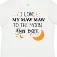 thumbnail image 4 of Inktastic I Love My Maw Maw to the Moon and Back Boys or Girls Toddler T-Shirt, 4 of 5