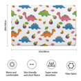 thumbnail image 3 of White Dinosaurs Colorful Leaves Pattern Bathroom Rugs Mat,Non Slip Microfiber Bathroom Rug,Rubber Backing,Soft Bathroom Mats for Bathroom Floor,Tub and Shower,20x32in(50x80cm), 3 of 5