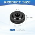 thumbnail image 2 of Uxcell 4 Pcs Knurled Thumb Nuts, M3 x 12 mm x 4 mm Female Shoulder Aluminum Flat Through Hole Lock Adjusting Nuts Handle Knob Fasteners for 3D Printer Parts, Machine, DIY, Black, 2 of 6
