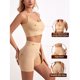 thumbnail image 5 of Gibobby Conjunto de Entrenamiento para Mujer Conjuntos de entrenamiento para mujer, acanalado, 2 piezas, cintura alta sin costuras, traje de gimnasio, conjuntos de pantalones(Caqui, L), 5 of 5