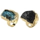 thumbnail image 5 of Sonducket Anillo De Dedo De Cristal Azul De Turmalina Creatividad Para Hombres Y Mujeres Anillo De Cola De Señora De Piedra Natural Único Type2 NO2, 5 of 6