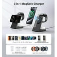 thumbnail image 6 of Wtuhu 3 in 1 Magnetic Wireless Charging Station, 20W Fast Charger Stand, Compatible with iPhone 17/16/15/14/13/12 Series, AirPods 2/3/Pro & Smart Watch Ultra/8/7/SE/6/5/4/3/2, 6 of 8