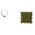 thumbnail image 1 of Soporte De Hierro Para Botellas De Vino, Organizador De Exhibición De Vino Tinto Y Bebidas Para Adultos Con Reloj De Pared Cuadrado, Decoración, Regalos, Adorno Silencioso Y Preciso Para, 1 of 8