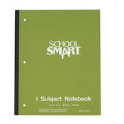 School Smart Wireless Notebook, 1 Subject, Wide Ruled, 8 x 10-1/2 Inches, 50 Sheets, Assorted Colors