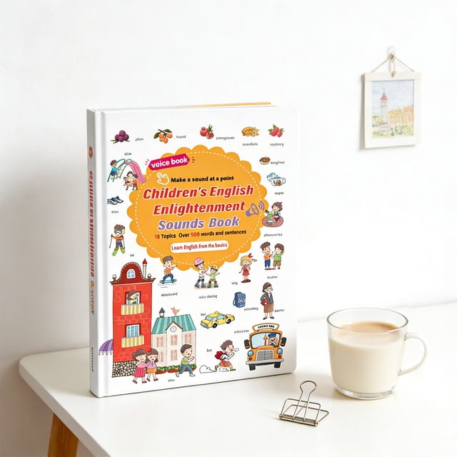 IROINID Back to School Supplies,School Essentials,Interactive English Sounds Book for