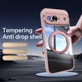 thumbnail image 2 of ELEHOLD Case for Google Pixel 9, Shockproof Anti-Scratch Full Camera Protector Case with 360° Ring Holder Stand,Pink, 2 of 9