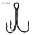 thumbnail image 3 of fankhu Carbon Steel Triple Fishing Hooks Durable Sharp 20Pcs Fishing Tackle Treble Fishhook for Saltwater Freshwater, 3 of 9