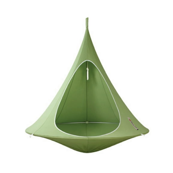 The Hamptons Collection 72” Green Two Person Hanging Cacoon Chair with Hanging Hardware