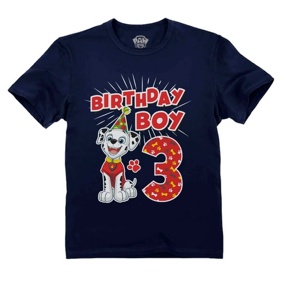 Paw Patrol 3rd Birthday Boy Shirt Paw Patrol Boy Birthday T-Shirt: Celebrate with Rubble, Marshall, Rocky, & Zuma