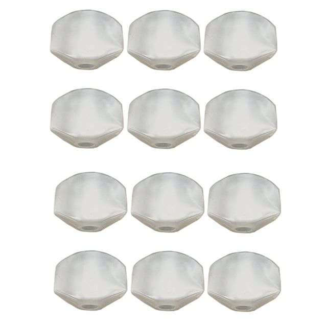 Clavijas de Afinación Sunnimix 12 Piezas Blanco Botones de Guitarra