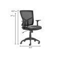 thumbnail image 4 of Serta Essential Hartford Jet Black Mesh Office Chair with Nylon Base, 4 of 4