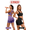 Purple+Black, variant on Women's 4 Pack Workout Sets, 8 Piece High Waist Yoga Shorts and Sports Bra Gym Activewear Outfits, Green