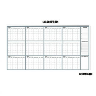 Calendrier Tableau Blanc Effaçable - Tableau Blanc Portable Pour