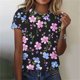 thumbnail image 5 of Tops de Ajuste Suelto para las Mujeres Impreso Manga Corta Suéter Camiseta Cuello Redondo Blusa Casual, Top de Moda para el Uso Diario Y las Salidas, 5 of 6
