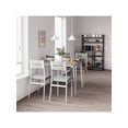 thumbnail image 3 of Ourlova Dining Table Set For 4. Space-Saving Kitchen Table Set With Upholstered Chairs. 5 Piece Dining Room Table Set. Square Modern Wood Dinette Set For Small Space. Apartment, 3 of 6