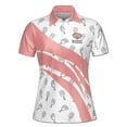 thumbnail image 2 of Custom Name Pinky Pickleball Pattern Women's Polo Shirt S-5XL, 2 of 7