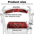 thumbnail image 6 of Jiueut Red Rose Rollator Seat Cushion Back Bar Cover Set for Women Set of 2 Comfortable Rollator Walker Accessories Seat Cushion Walker Seat Covers for Seniors, 6 of 7