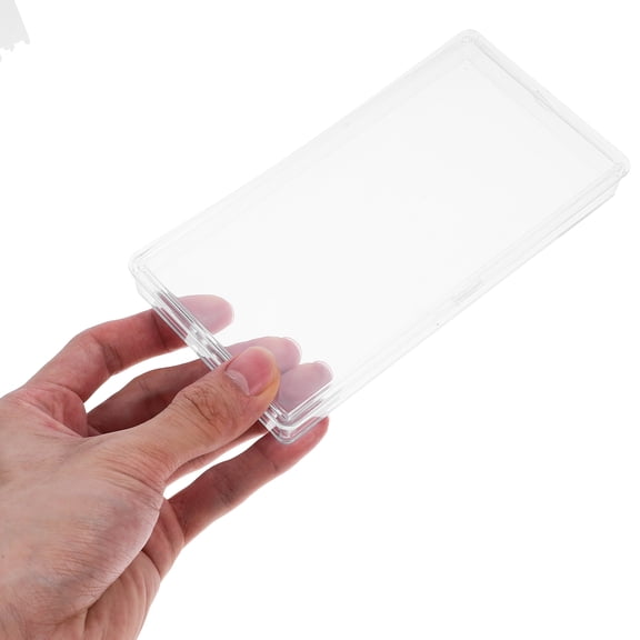 Transparent Clear Plastic Money Protector Case, Currency Holder and Badge Sleeve for Cash, Paper Money, and Cards