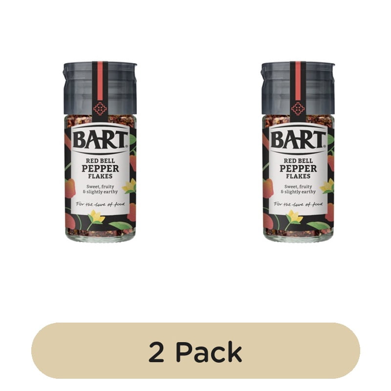 Bart Red Bell Pepper Flakes 32g, British Import (Pack of 2)