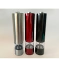 thumbnail image 5 of Electric Salt and Pepper Grinder Set, Automatic Electric Stainless Steel Grinder Set Refillable Pepper Grinder Adjustable Coarseness - 1pcs metal+1pcs red, 5 of 5