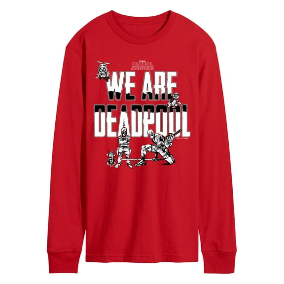 Marvel Deadpool & Wolverine - We Are Deadpool Doodles - Men's Long Sleeve Graphic T-Shirt