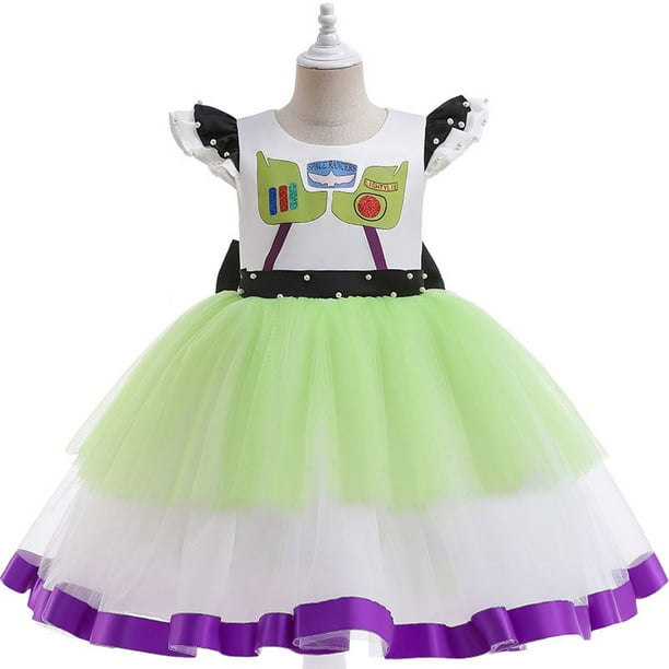 2022 nuevo Toy Story 4 película Cosplay disfraz Buzz Lightyear vestido de noche ropa para niños Halloween niñas vestidos de fiesta de graduación Vestidos5-6T Gao Jinjia LED