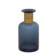 thumbnail image 1 of Sagebrook Home Glass 9"H Vase W/ Gold Band, Blue, 1 of 1