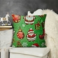thumbnail image 2 of YINGXI Christmas Throw Pillow Covers Set of " Green Christmas Decoration Pillowcase Cotton Square Cushion Cover for Home and Car 18x18in, 2 of 5