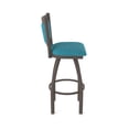 thumbnail image 4 of 870 Hadleigh 30" Swivel Bar Stool with Bronze Finish and Graph Tidal Seat and Back, 4 of 5