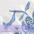 thumbnail image 4 of GZHJMY Blue Flowers Soft Cotton Towel Sets 2 Piece,1 Bath Towel 1 Hand Towel Quick Dry Highly Absorbent Bath Towels Washcloths for Bathroom, Gym, Hotel, and Spa Bathroom Towels, 4 of 7