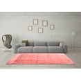 thumbnail image 3 of Ahgly Company Indoor Round Abstract Red Contemporary Area Rugs, 8' Round, 3 of 4