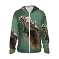 thumbnail image 2 of Lsque Squirrel UPF 50+ Lightweight Sun Protection Men's Women's Long Sleeve Shirt, Hoodie Performance -Medium, 2 of 9