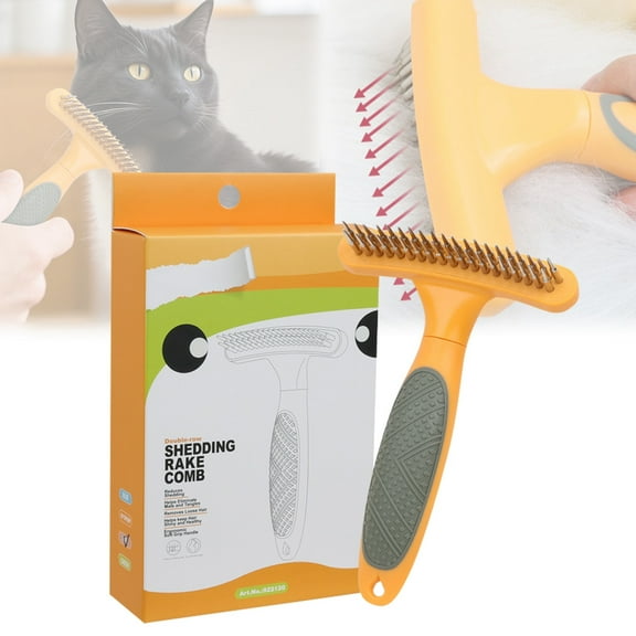 Pet Supplies Dog Undercoat Rake Deshedding Brush for Grooming Sensitive Skin for Short and Long Haired Dogs