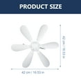 thumbnail image 2 of 1 Set Portable Ceiling Fan Hanging Tents Ceiling Fan USB Ceiling Fan for Outdoor, 2 of 7