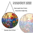 thumbnail image 2 of Protector solar con forma de vitral RVEAFA, 20 cm, flores silvestres, 2 of 8