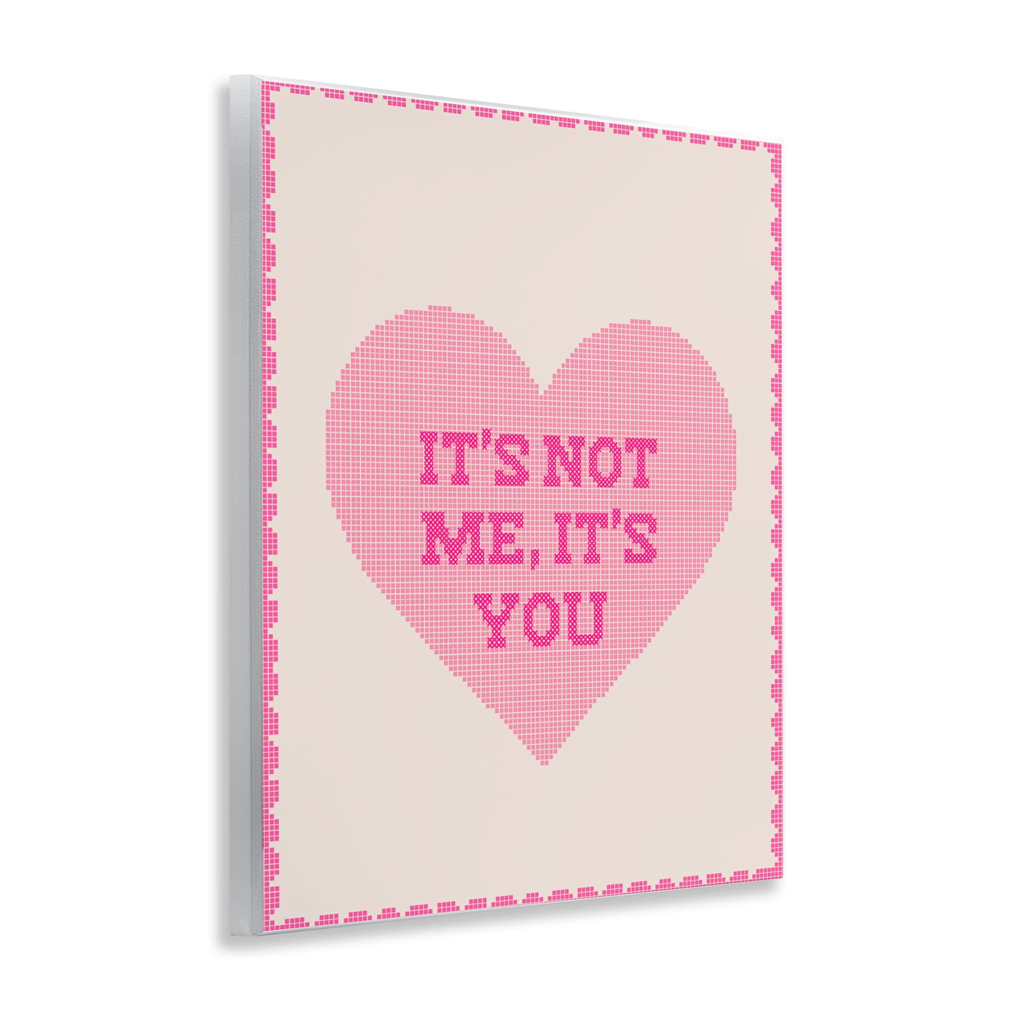 Stupell Industries Not Me It's You on Heart Wall Plaque Art, design by Lil' Rue