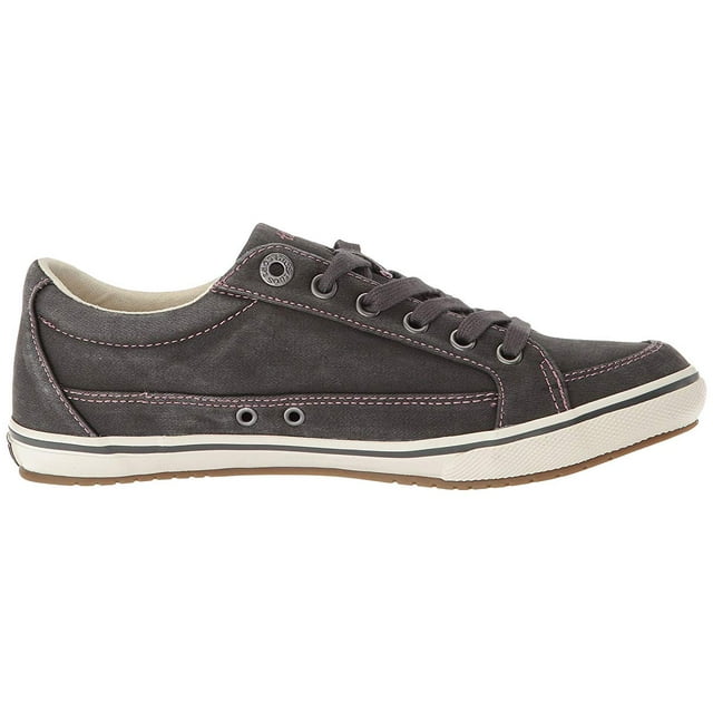 Taos Footwear Moc Star Graphite Distressed