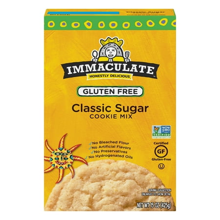 (4 Pack) Immaculate Baking Gluten Free Non-GMO Sugar Cookie Mix, 15 (Best Refrigerated Sugar Cookie Dough)