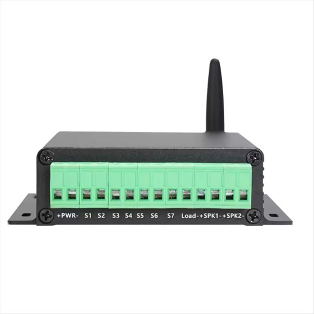 Reproductor MP3 Inalámbrico con Amplificador Clase D de 50 W X 2, Radio de 433 MHz y Control Remoto de 15 Teclas.