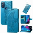 thumbnail image 3 of For Moto G Stylus 5G 2024 /G Stylus 5G 2023 Case, Embossed Wallet Case For Moto G Play G Power 5G Edge 50 Ultra with Card Slots Cash Holder Magnetic Clasp Shockproof Kickstand Cover with Hand Strap, 3 of 14
