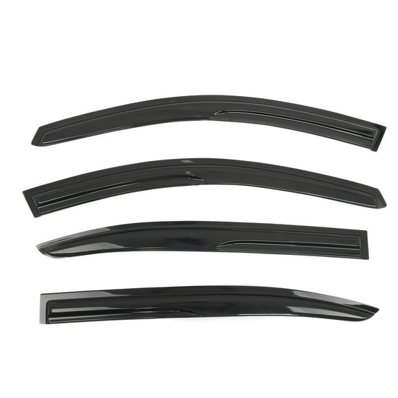 Ikon Motorsports Compatible with 08-12 Honda Accord Sedan MU Style Acrylic Window Vent Visor Deflector Rain Guards 4Pc Outside Mount 2008 2009 2010 2011 2012