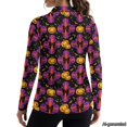 thumbnail image 2 of Jeiento Halloween Spider Pumpkin Women's Golf Shirts, Long Sleeve Athletic Tops for Outdoor Travel, Gym, Daily Workout, 2 of 7