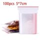 thumbnail image 1 of Unids/paquete de 100/300/500 bolsas de plástico con cierre de cremallera, bolsa transparente de polietileno con cierre de cremallera, almacenamiento de alimentos, bolsa de organización fresca al vacío, 1 of 4