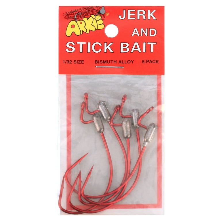 Arkie Lures Bismuth Alloy Jerk Stick Bait Heads, Size 1/32 oz - Main Image