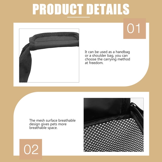 unbranded Bolsa De Transporte Para Mascotas Con Material Resistente Y Transpirable