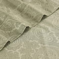 thumbnail image 3 of BNM Italian Paisley Cotton Blend Sheet Set, Twin, Sage, 3 of 7