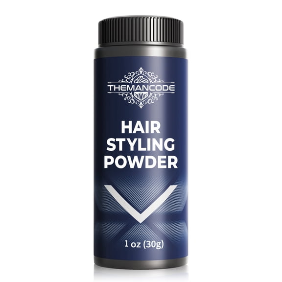 THEMANCODE Hair Styling Powder for Men & Son, Volumizing & Texturizing Powder, Long-Lasting Invisible Hold, Non-Sticky, Best for Short to Medium Hair, Father’s Day Gift for Him, Dad & Son, 1 oz