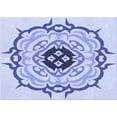 thumbnail image 1 of Ahgly Company Indoor Rectangle Patterned Heavenly Blue Area Rugs, 5' x 7', 1 of 1